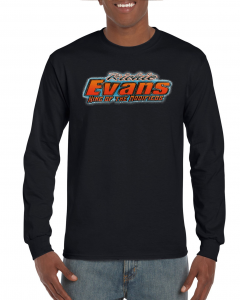 Richie Evans King Of The Modifieds Long Sleeve Tee Shirt BLACK