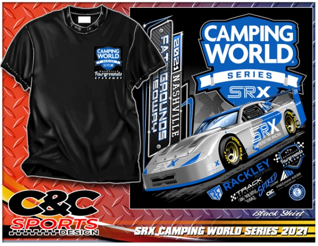 2021 Camping World SRX Series Championship Night Event Tee Shirt Nashville  Fairgrounds Speedway - C&C Sports Design