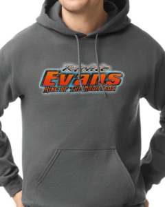 Richie Evans King Of The Modifieds Hoodie Charcoal