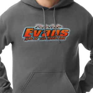 Richie Evans King Of The Modifieds Hoodie Charcoal