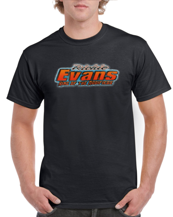 Richie Evans King Of The Modifieds Short Sleeve Tee Shirt BLACK